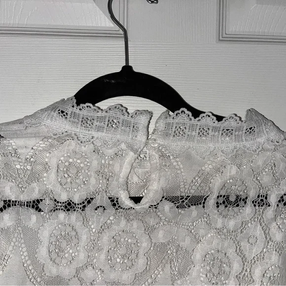 SHEIN Elegant White Lace Layering Women's Top XXL - Picture 4 of 5
